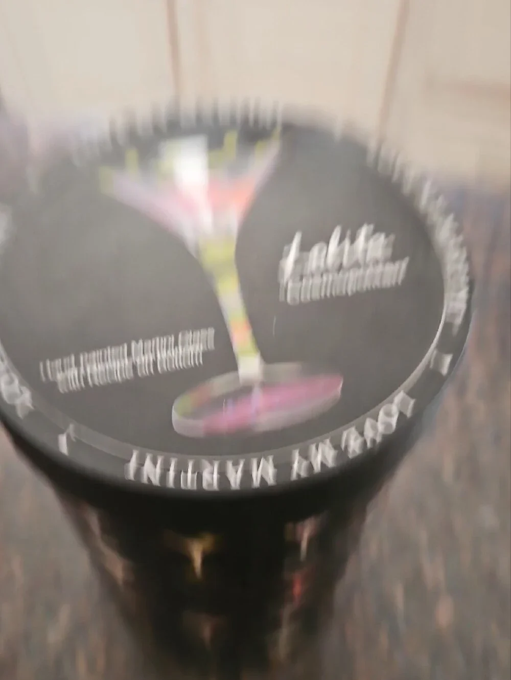 NWT Lolita Multicolor Hand-Painted Martini Glass with Whimsical Accents